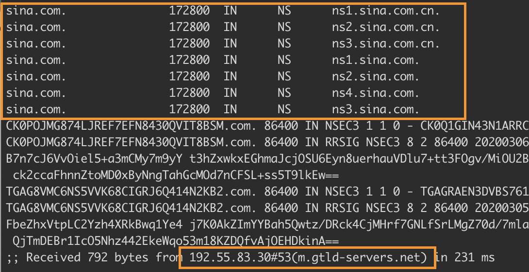 get authoritative server info