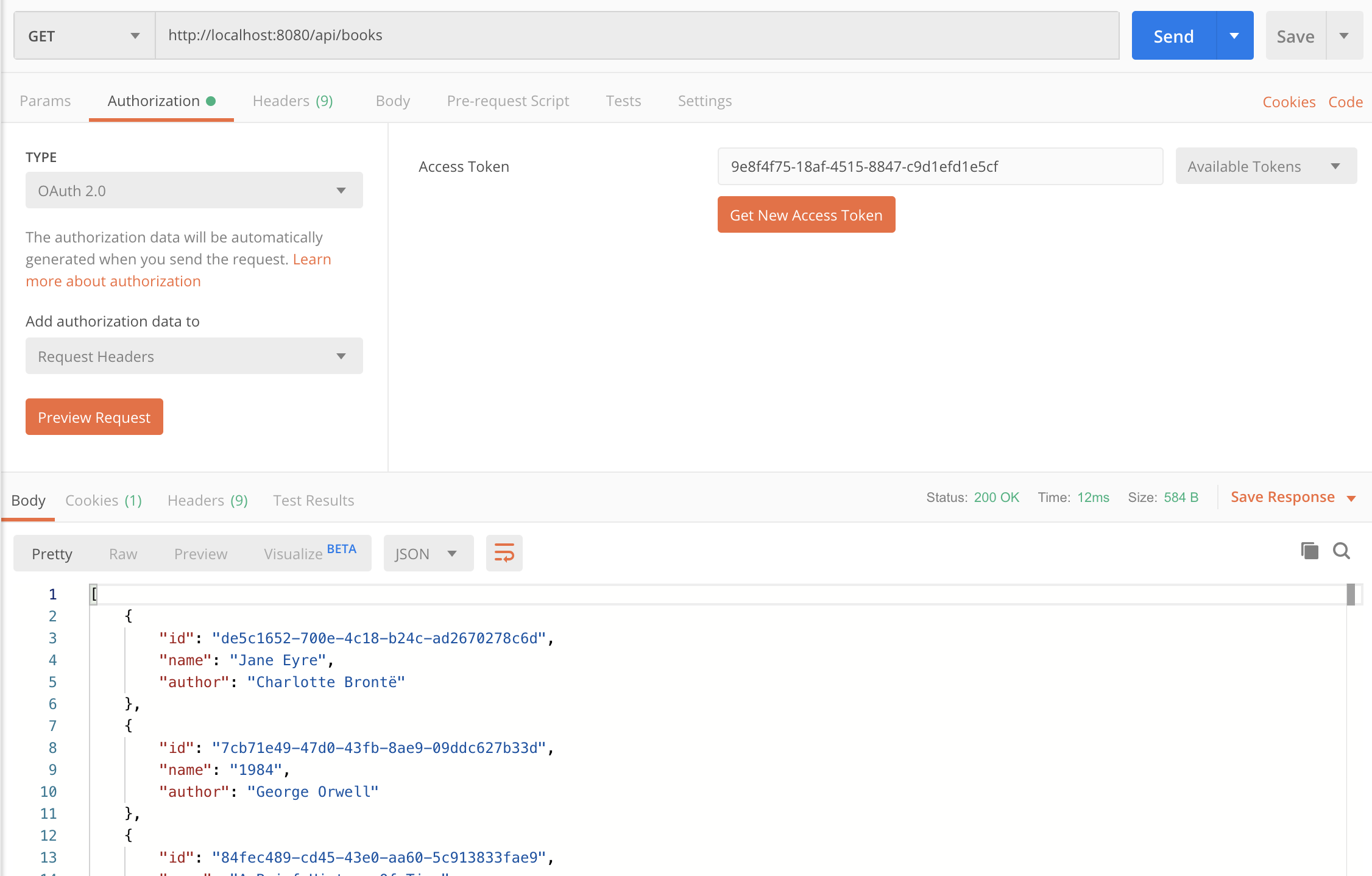 Postman as OAuth 2 Client